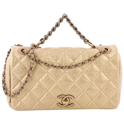 chanel pondicherry medium flap bag|Chanel fabric flap.